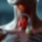 Intricate diagram of thyroid gland functions