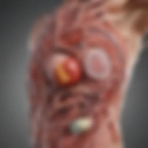 Diagram showing the biological roles of cholesterol in the body