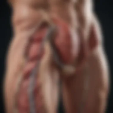 Biological Mechanisms of Muscle Wasting Graph depicting biological mechanisms of muscle wasting