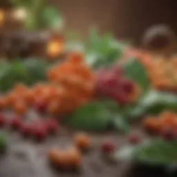 Conceptual representation of phytoestrogens in plant-based foods