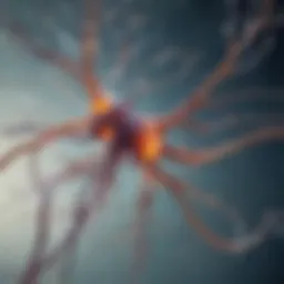 Conceptual illustration of oxygen flow to brain neurons