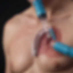 Detailed illustration of lung biopsy techniques