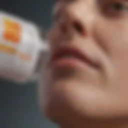 Close-up view of Voltaren gel tube with a focus on its label and active ingredients