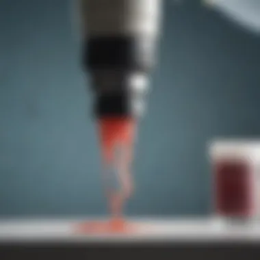 Microscopic Analysis of Swab Samples Laboratory analysis of swab samples under a microscope